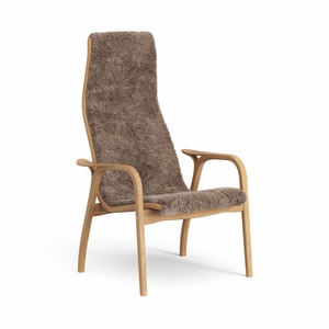 Swedese Lamino Fauteuil Hoog Geoliede Eiken/Sahara/Schapenvacht