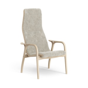 Swedese Lamino Fauteuil Hoog Gelakt Beuken/Moonlight/Schapenvacht