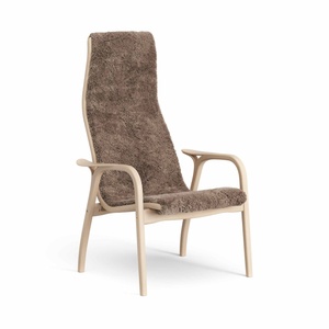 Swedese Lamino Fauteuil Hoog Gelakt Beuken/Sahara/Schapenvacht