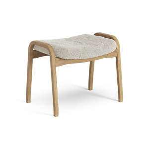 Swedese Lamino Voetenbank Geolied Eiken/Moonlight/Schapenvacht