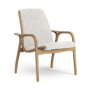 Swedese Laminaat Fauteuil Geolied Eiken/Gebroken Wit/ Schapenvacht