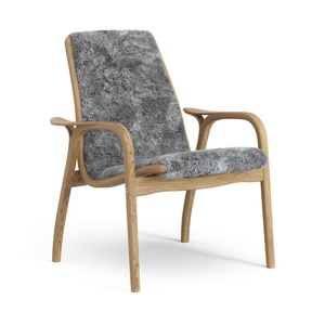 Swedese Laminaat Fauteuil Geolied Eiken/Scandinavisch Grijs/Schapenvacht