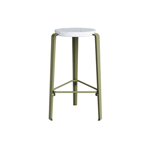 TipToe MI LOU Kruk Gerecycled Plastic Wit/ Khaki Groen