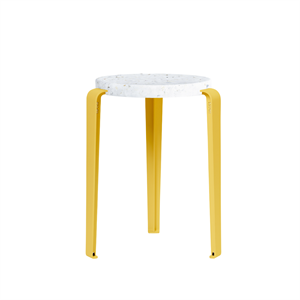 TipToe LOU Kruk Gerecycled Plastic Wit/ Brioche Geel