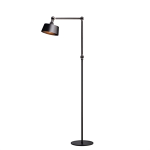 Tonone Bolt vloerlamp met lange 2 armen, rookzwart