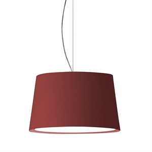 Vibia Warm Hanglamp Aluminium Lampenkap Mat Rood