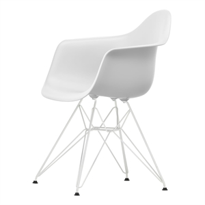 Vitra Eames Plastic RE DAR Eetkamerstoel Katoen Wit/ Wit