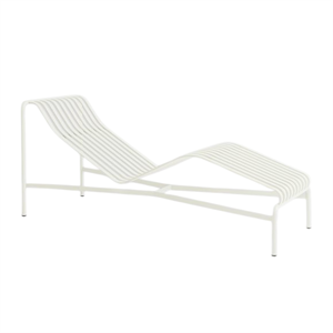 HAY Palissade Chaise Lounge Crème Wit