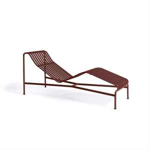 HAY Palisade Chaise Lounge Ijzer Rood