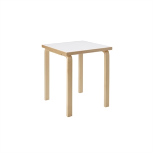 Artek Aalto 80C Vierkante Kindertafel Wit