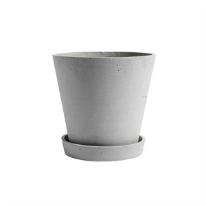 HAY Flowerpot met Schotel XL Grijs
