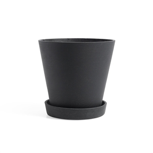 HAY Flowerpot met Schotel XL Zwart