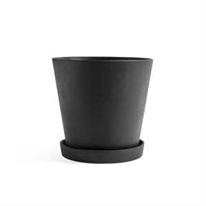 HAY Flowerpot Pot Met Schotel XXL Zwart