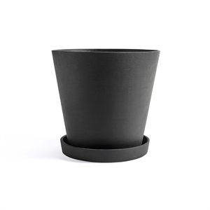 HAY Flowerpot Pot Met Schotel XXXL Zwart