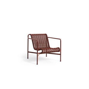 HAY Palissade Cord Fauteuil Laag IJzer Rood