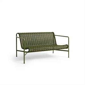 HAY Palissade Cord Lounge Sofa Olijfgroen