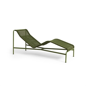 HAY Palisade Cord Chaise Logue Olijfgroen