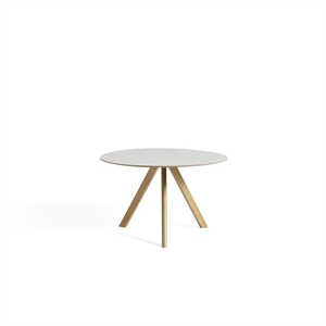 HAY CPH20 Eettafel Ø120 Eiken/ Gebroken Wit