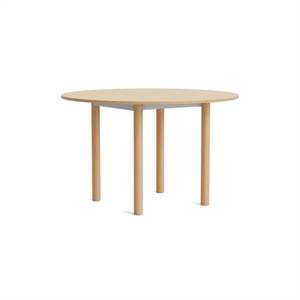 HAY Annex Ronde Eettafel Ø120 Gelakt Eiken/geanodiseerd Aluminium