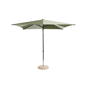 HAY Terrazza Vierkante Parasol Groen/ Donker Groen