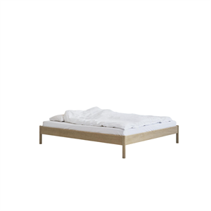 RYE Alken Bedframe Zonder Hoofdbord 160x200 Zeepbehandeld Eikenhout