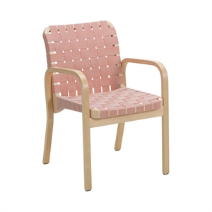 artek A45 Eetkamerstoel Honingkleurig/ Rood