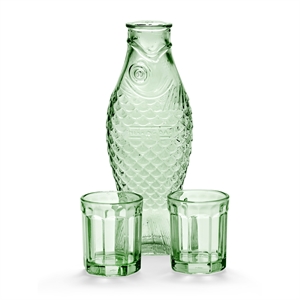 Serax Vis & Viskaraf & 2 Glazen M Groen