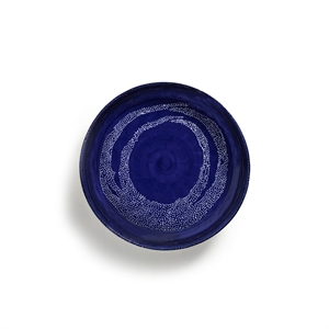 Serax Feast Serveerschaal M Donker Blauw/ Wit