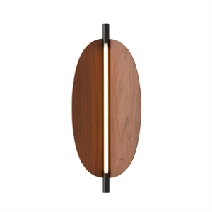 TOOY Thula 562.41 Wand-/ Plafondlamp Beige/ Nikkel/ Walnoot