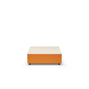 Established & Sons Bloc Salontafel met Lade L85 Grijs/ Verbrand Oranje/ Lichtgrijs