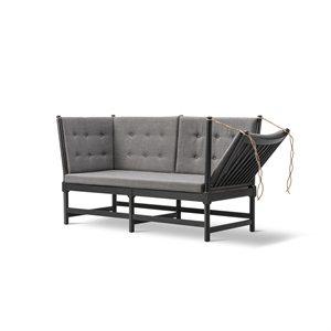 Fredericia Furniture Ledikantbank M. Opklapbaar Rechts Incl. Knoppen Zwart Gelakt/Capture 4201