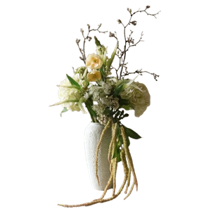 Botané Ivory Cascade Bouquet Wit