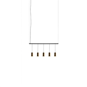 Santa & Cole Cirio Lineal 1 Módulo-hanger gepolijst messing