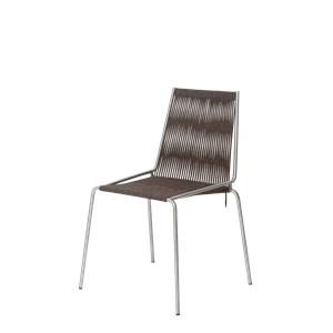 Thorup Kopenhagen Noel Eettafel Stoel Roestvrij Staal/ Dark Grijs Wool