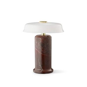 Design By Us Trip No. 2 Draagbare lamp Bourgondië marmer/glanzend opaal