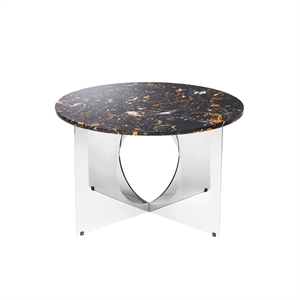 Design By Us This Is Art Salontafel Chroom/ Zwart