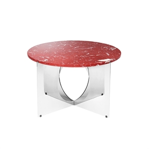 Design By Us This Is Art Salontafel Chroom/ Bordeaux