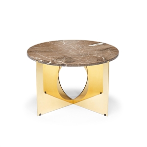 Design By Us This Is Art Salontafel Goud/ Grijs Marmer