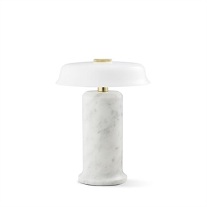 Design By Us Trip No. 2 Draagbare lamp Carrara marmer/glanzend opaal