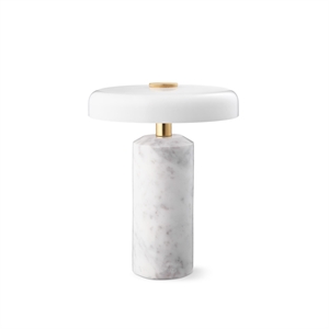 Design By Us Trip draagbare lamp Carrara marmer/glanzend opaal