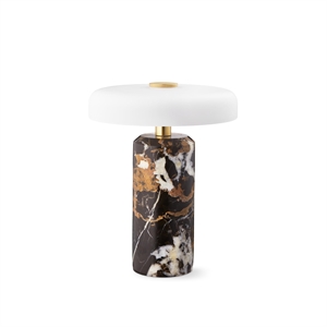 Design By Us Trip draagbare lamp donker kleimarmer/Mat opaal