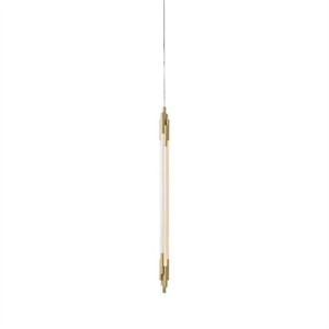 DCWéditions ORG Verticale Hanglamp 2000 Messing/Opaal