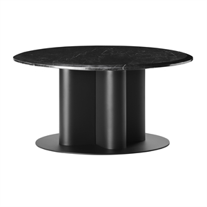 Design By Us Hard To Resist Salontafel Ø80 Zwart/ Zwart Marmer