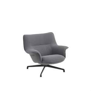 Muuto Doze Fauteuil Lage Rug Ocean 80/Antraciet Zwart