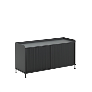 Muuto Enfold Dressoir Laag Zwart/ Zwart