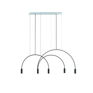 Estiluz Volta 5 Hanglamp 2700K Zwart