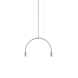 Estiluz Volta 2 hanger 3000K zwart/satijngoud