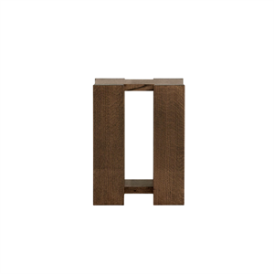 RYE Etagere Bijzettafel Hoog Gerookt Rood Eiken