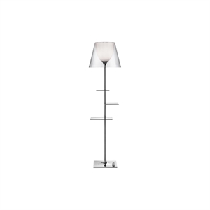 Flos Bibliotheque Vloerlamp Chroom/ Doorzichtig