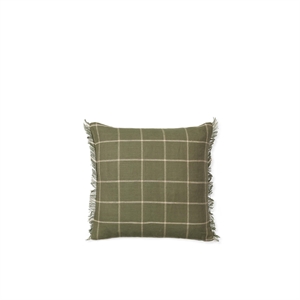 Ferm Living Calm Kussen 50x50 cm Olijf/ Gebroken Wit